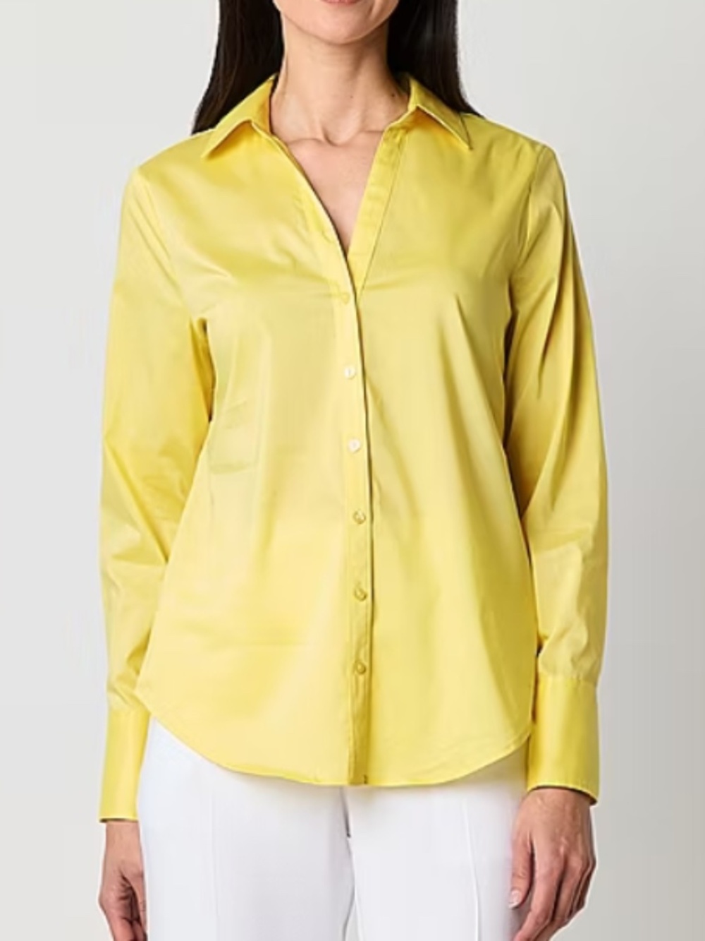 Worthington Stretch Bright Yellow Shirt